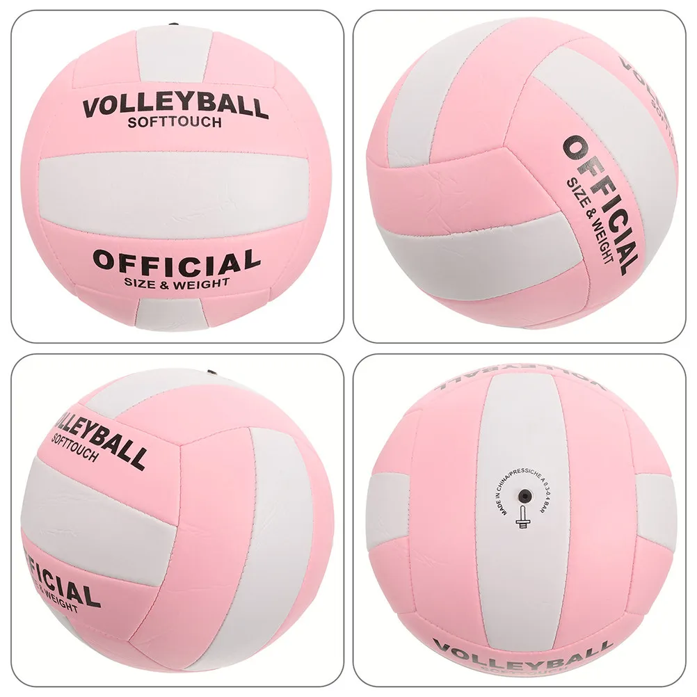 Soft Indoor Volleyball High Control Stitched Design Vibrant Colors Stability Durability for Training Sessions Competition