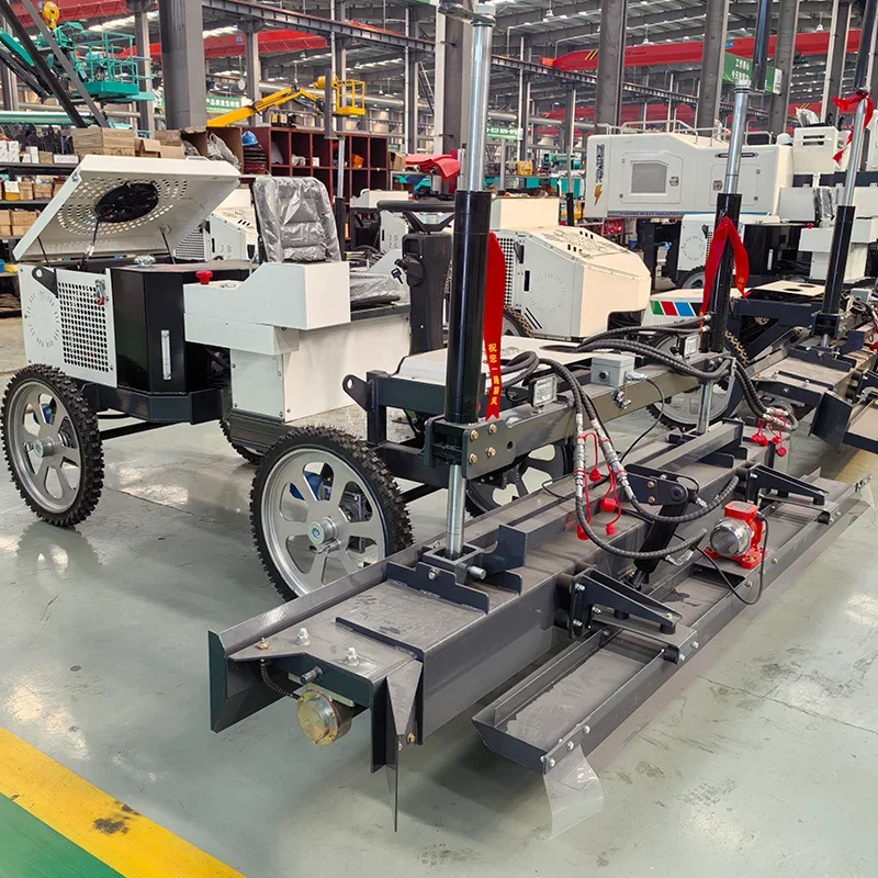 Hand-pushed 2/4-wheel Leveler, Concrete Laser Screed, Laser Leveler for Cement Floors, Roads & Workshops