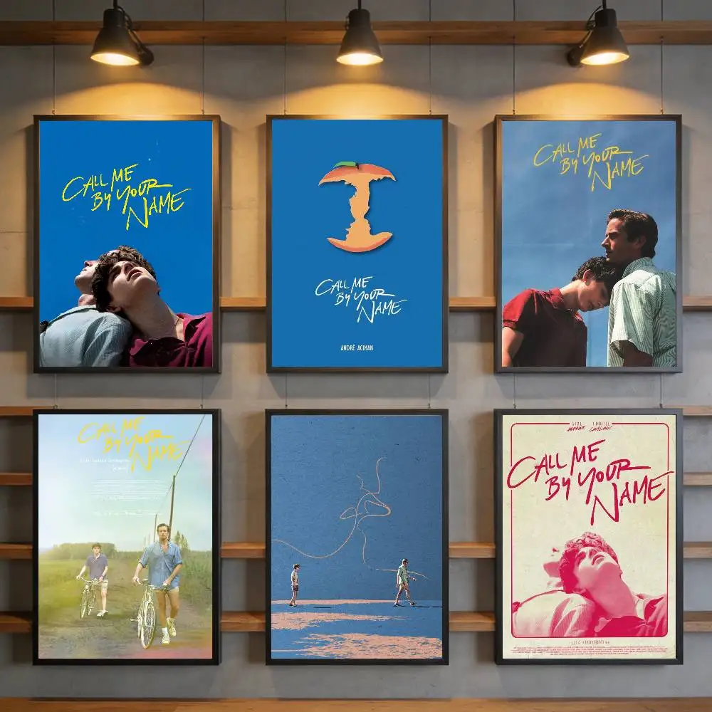Pósteres de películas, póster de Call Me By Your Name, póster impreso en lienzo, impresión artística clásica vintage, decoración para sala de estar, póster artístico para el hogar, regalos