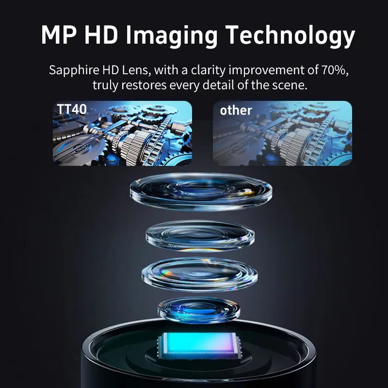 Borescope camera 6.5mm single/dual lens 720 ° steering handheld HD automotive maintenance pipeline inspection endoscope camera