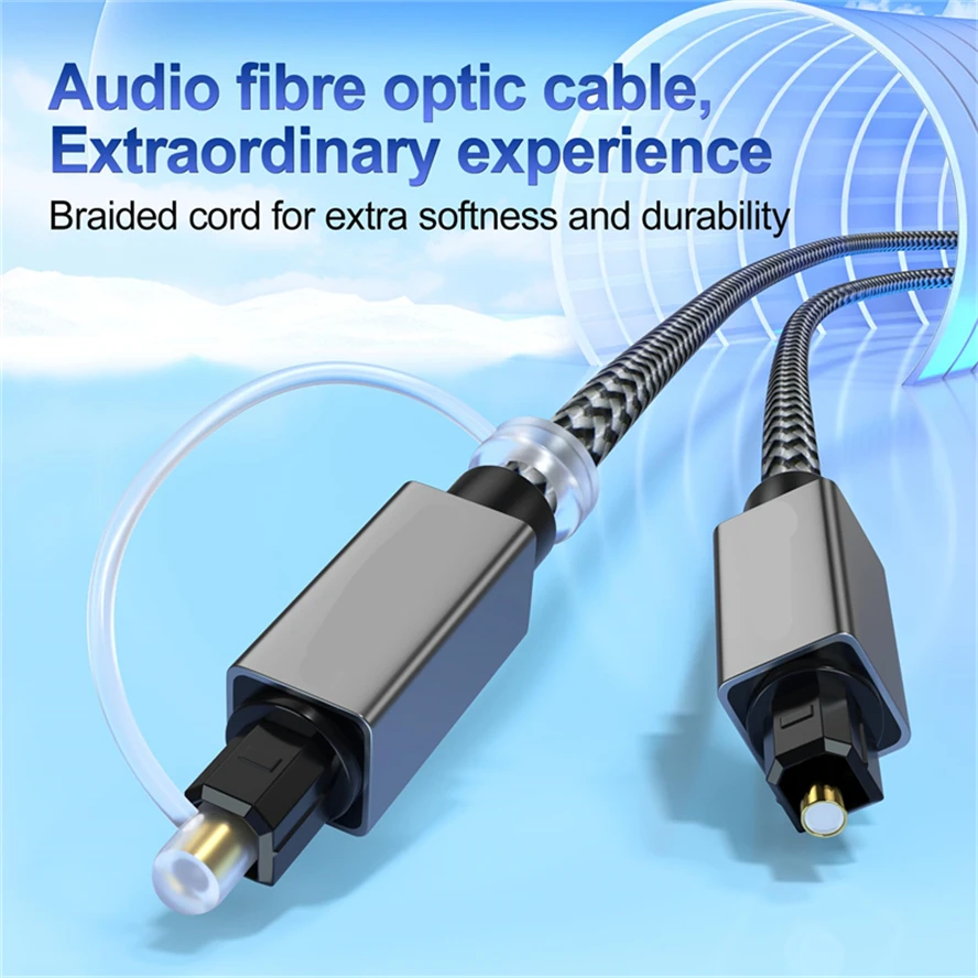 Digital Optical Audio Cable Toslink SPDIF Coaxial Cable 1.8m 3m for Amplifiers Blu-ray Xbox 360 PS4 Soundbar Fiber Toslink Cable