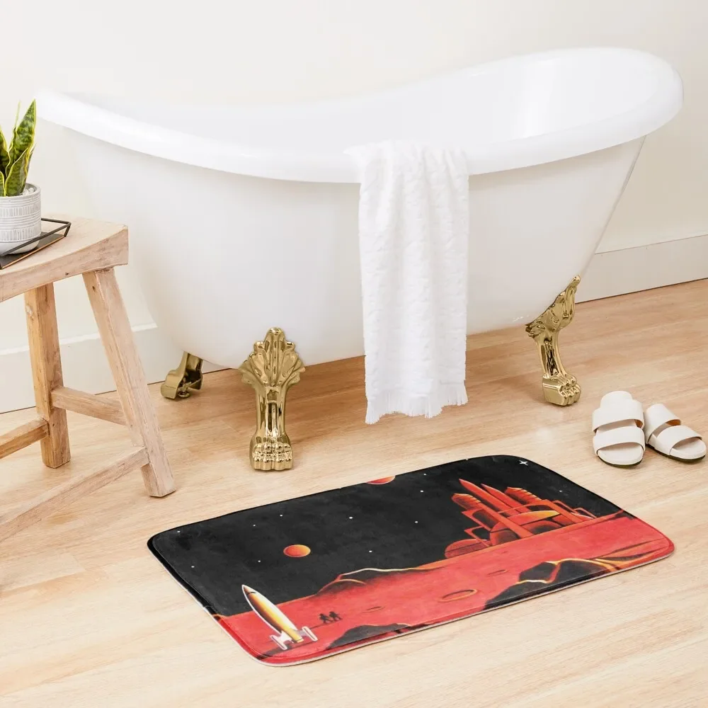 

CITY ON MARS Bath Mat Absorbent Carpet For Bathroom Anti-Skid Shower Carpet For Home Entrance Mat