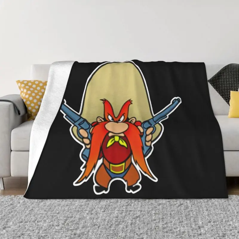 Yosemite Sam Cowboy 49Er Pistol Shooting Revolvers Cartoon Wild We Blanket Comfort Super Soft Bedding Travel Sleeping Sheets