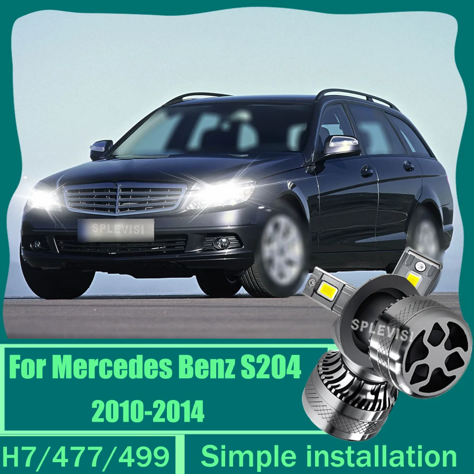 

High-Luminosity 6000K H7 200W Bright White Car Headlight Improve night driving For Mercedes Benz S204 2010 2011 2012 2013 2014