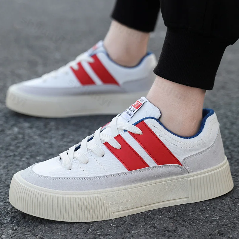 

Мужская повседневная спортивная обувь, осень 2023, удобная противоскользящая вулканизированная обувь, уличные кроссовки на толстой подошве и платформе, Zapatillas