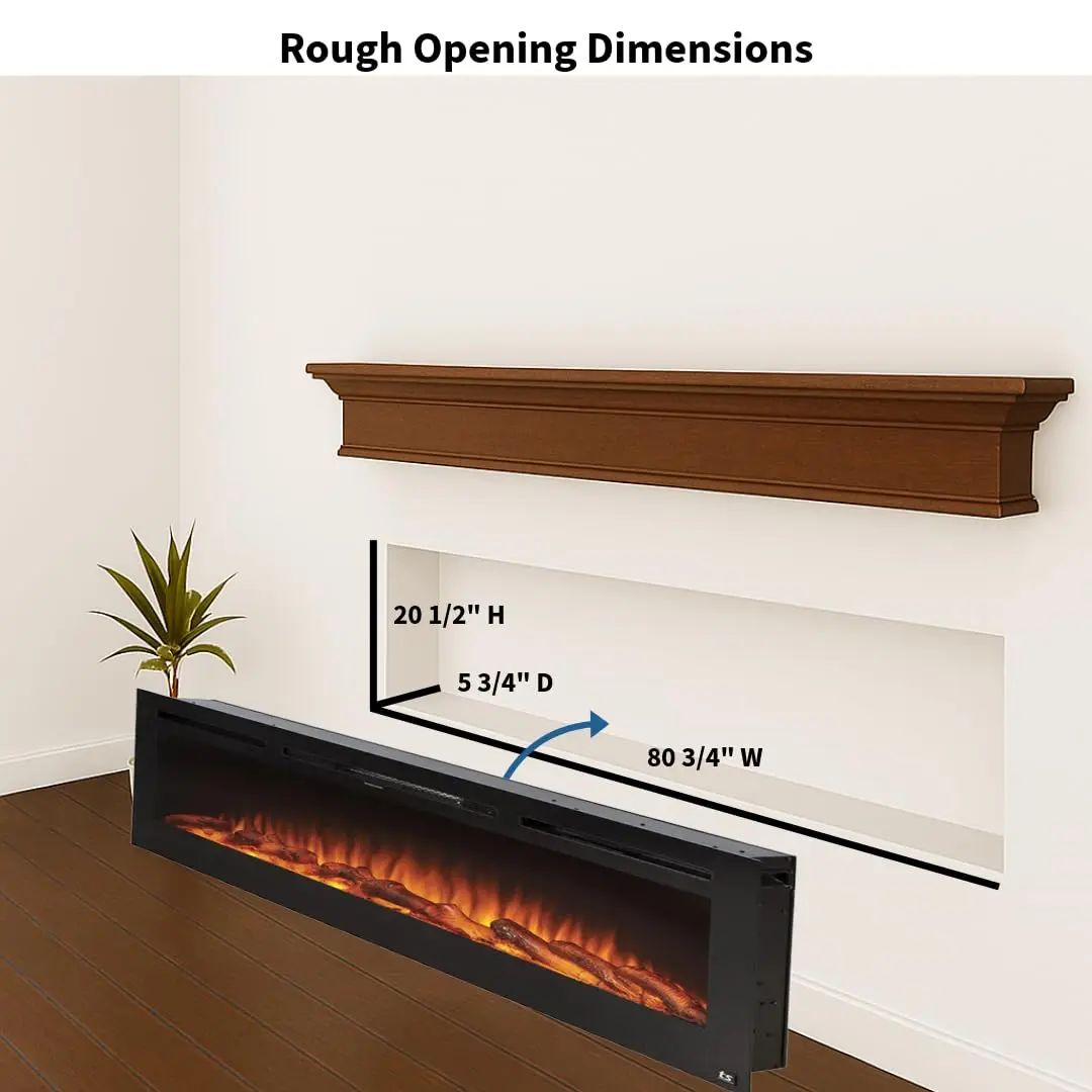 Smart Electric Fireplace-The Sideline 84