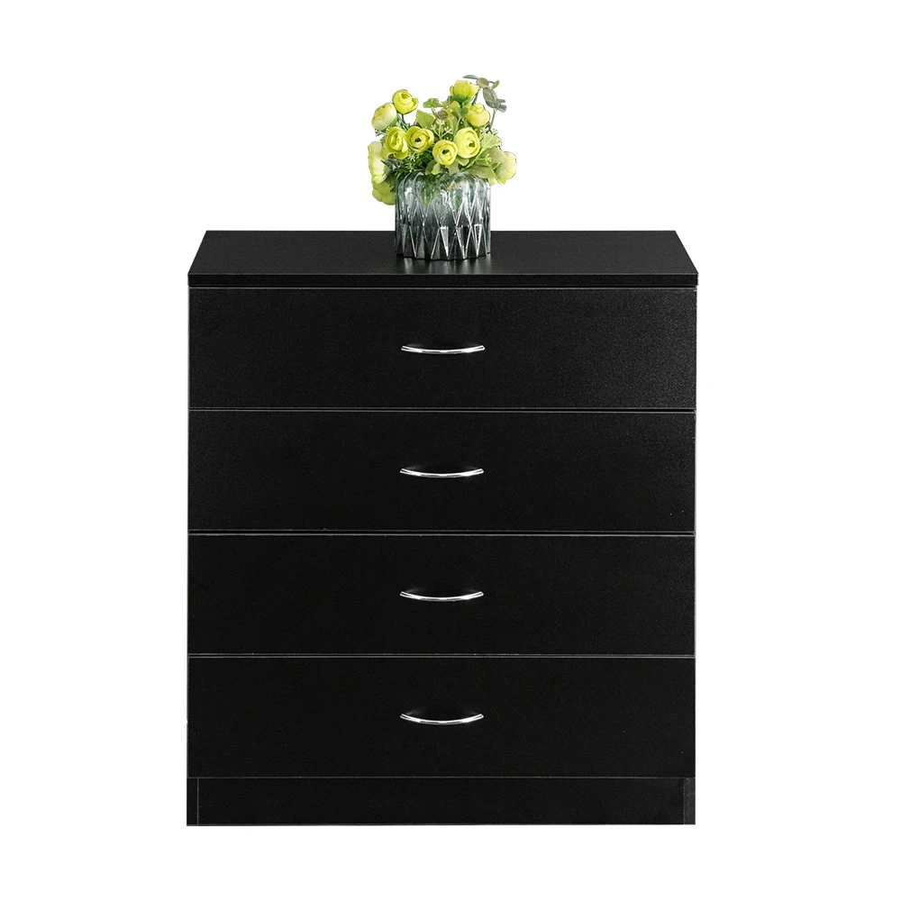 ZK30 Modern Simple 4-Drawer Dresser Black