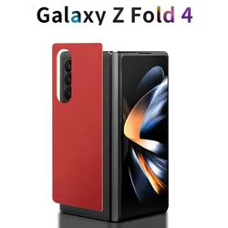 Leather Anti-Scratch Phone Back Sticker For SAMSUNG Z Fold 7 6 5 4 Back Protector Matte Film For Samsung Z Fold4 Skin Cover
