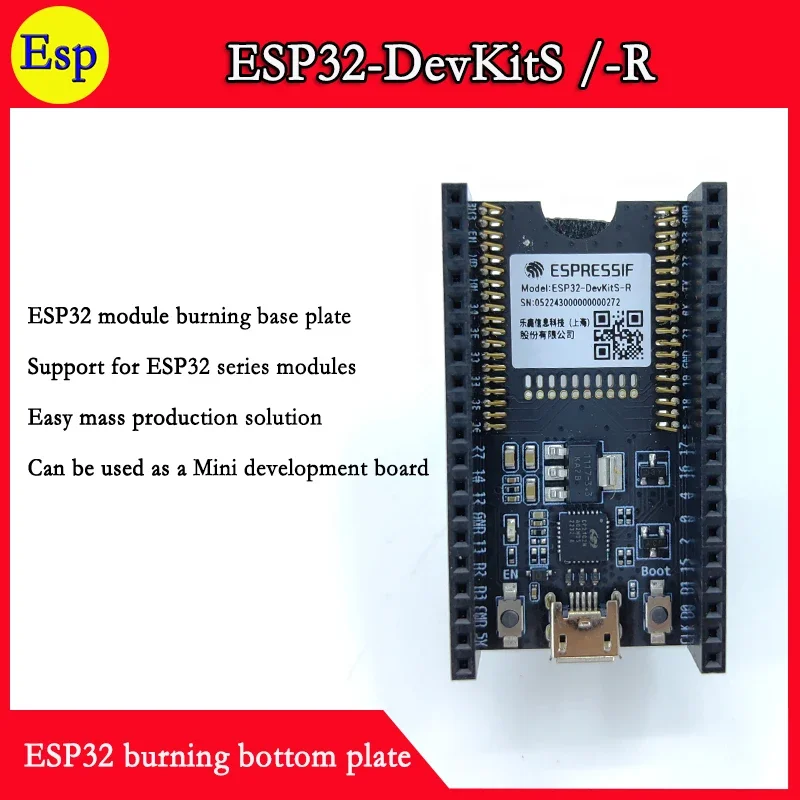 ESP32 DevKitS R ESP32-DevKitS-R ESP32-DevKitS Espressif ESP32 modul pelat dasar pembakaran CP2102N