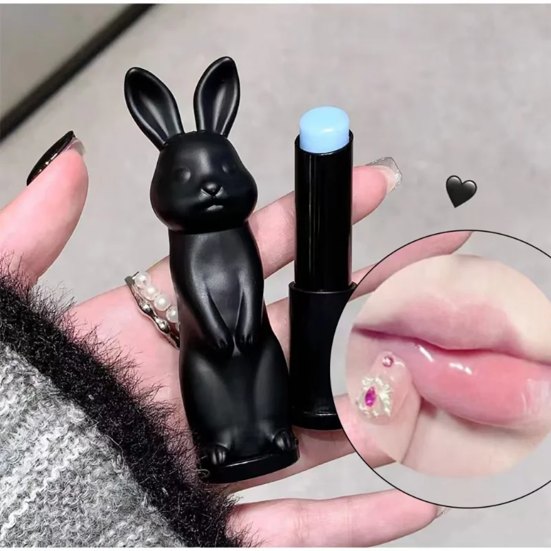 Cute Rabbit Lipbalm Moisturizes And Fades Lip Lines For Children Moisturizing Korean Girls Original Lip Makeup Priming Cosmetics