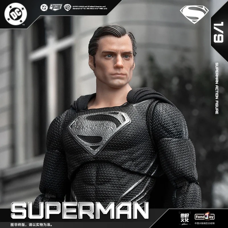 

Новая фигурка Супермена 2.0 от Fondjoy, масштаб 1/9, черная, по мотивам DC, Зака Снайдера, «Лига справедливости», аниме-фигурка, статуэтка, модель, детские игрушки, подарки.