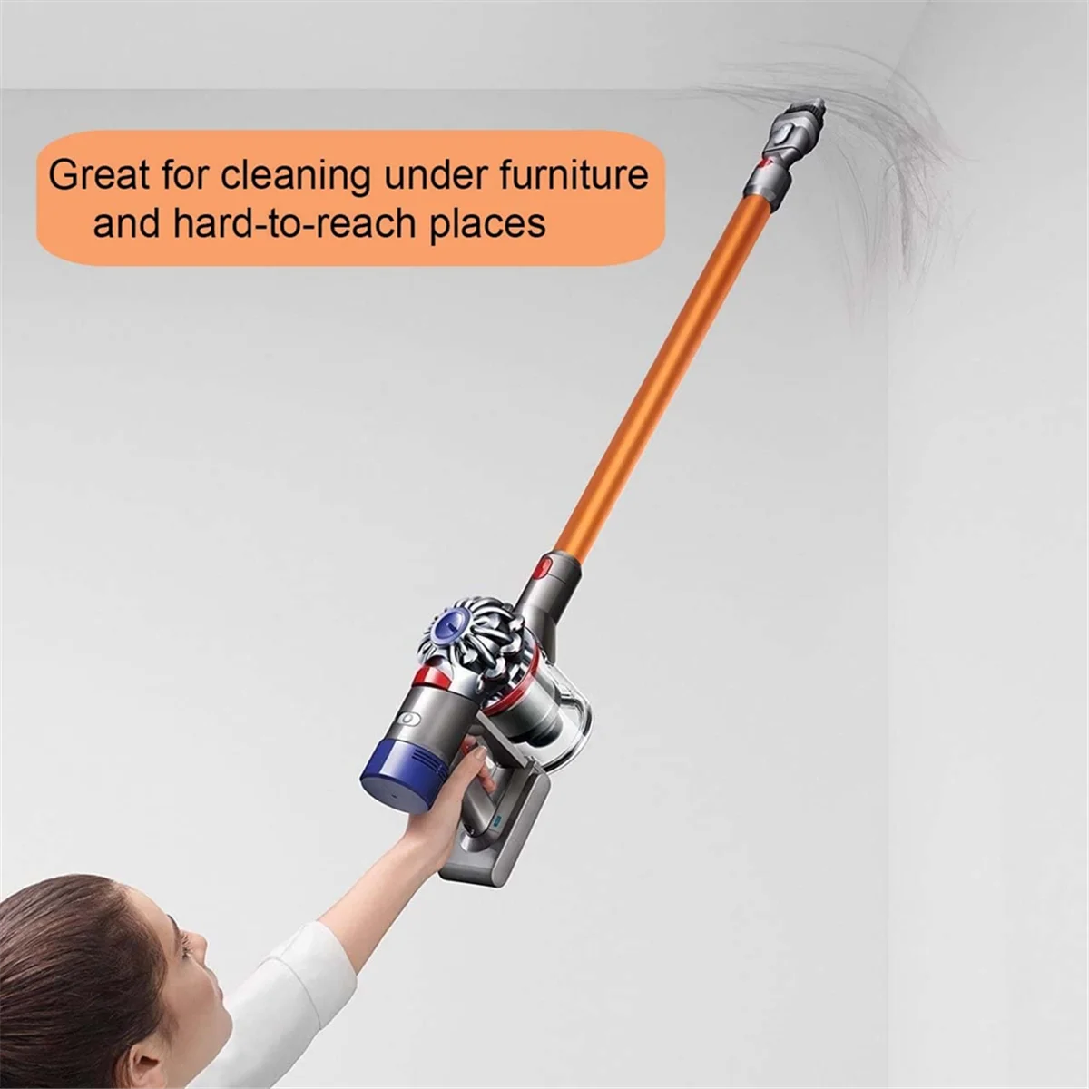 Quick Release Wand for Dyson V6/DC58/DC59/DC61/DC62/DC74 Vacuums Attachment Extension Tube Stick Vacuum Cleaners Black_ABLE