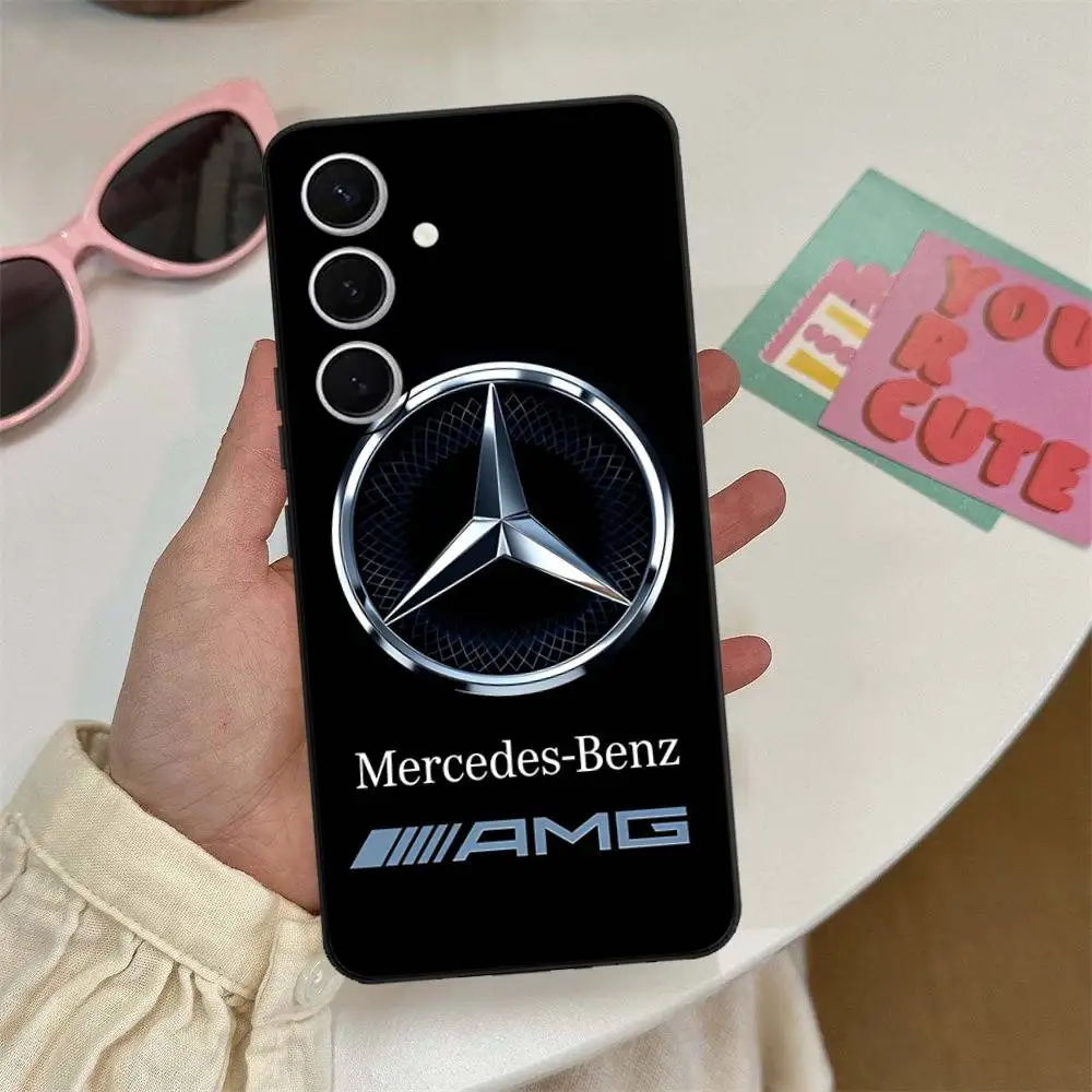 Auto M-Mercedes-Benz Handyhülle für Samsung S 24 Fe 25 Ultra Plus 20 Lite 21 30 22 23 24 22 Ultra 5G Fundas