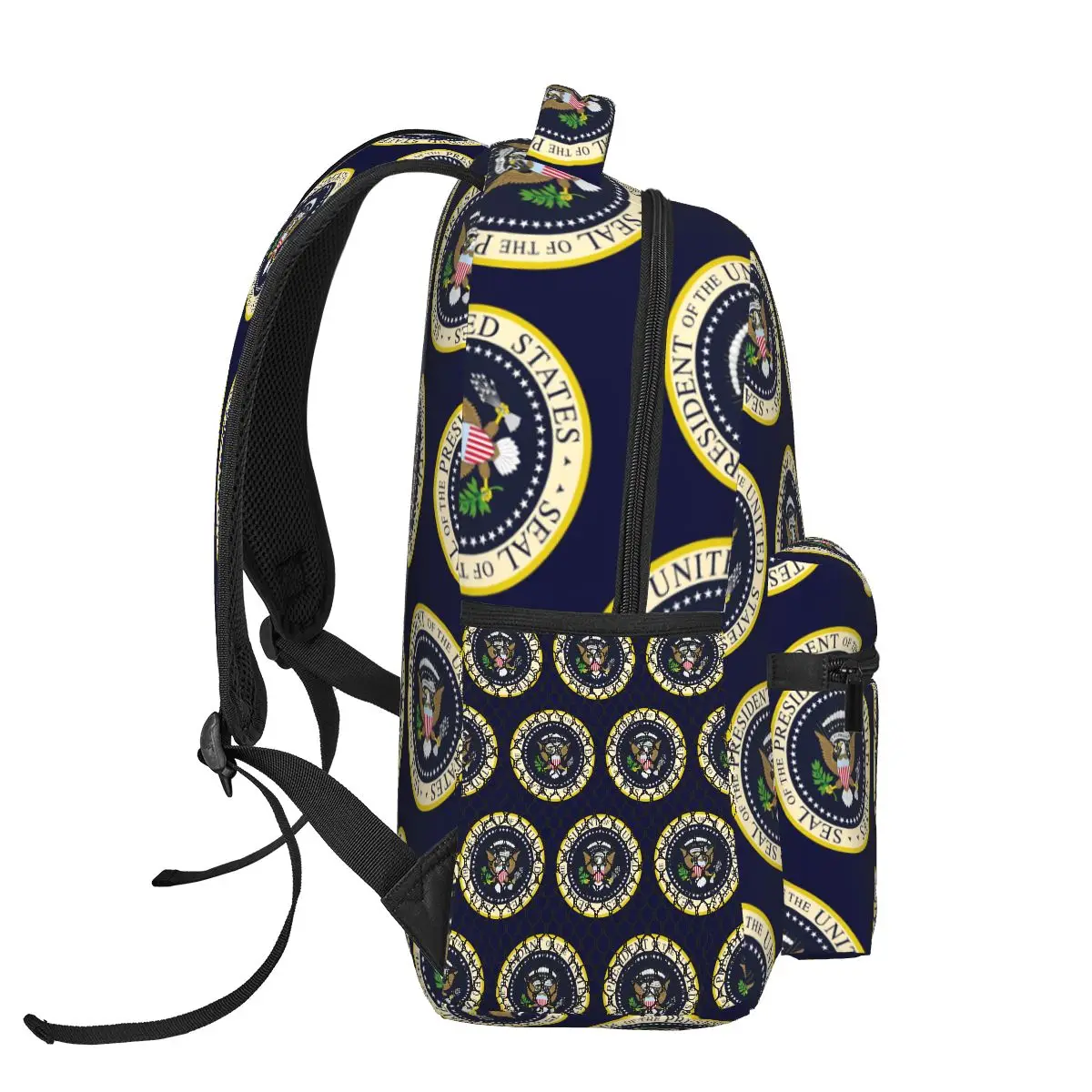 ختم رئيس الولايات المتحدة الأمريكية الولايات المتحدة الأمريكية على ظهره رائجة البيع Daypack سعة كبيرة حقيبة الكتب للأطفال حقائب الكتف