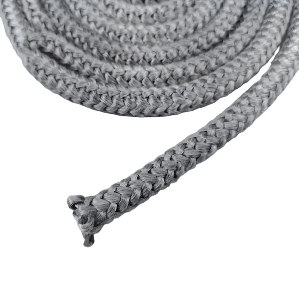 حبل إغلاق من الألياف الزجاجية المقاوم للحرارة لمواقد الخشب وتطبيقات التسخين الصناعية يمنع تسرب الدخان #3