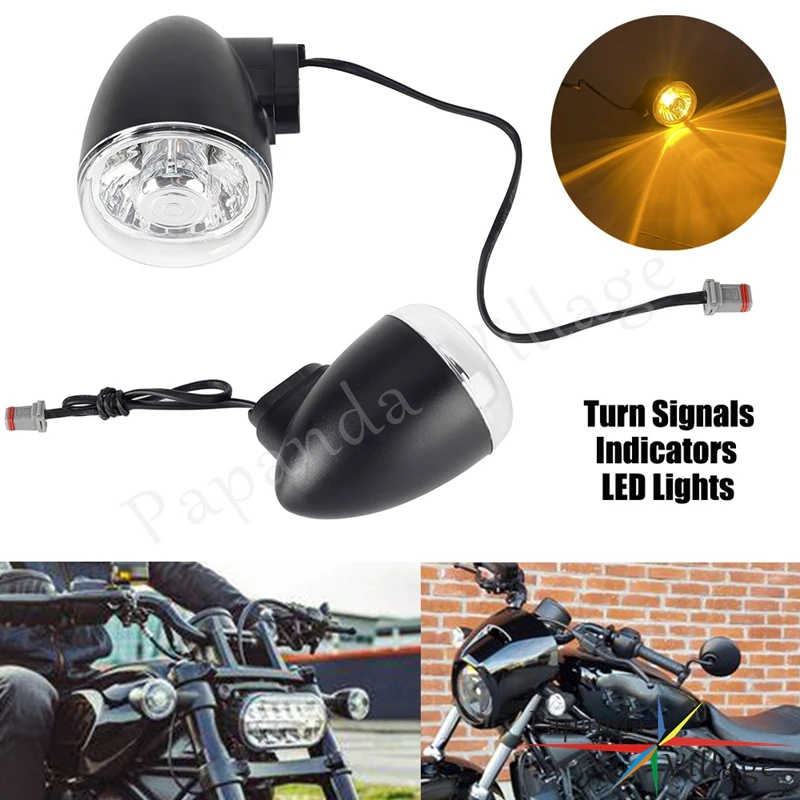 Motorcycle Front/Rear Turn Signal Indicator LED Light Blinker For Harley Pan America 1250 Sportster S RH Nightster 975 2021-2023