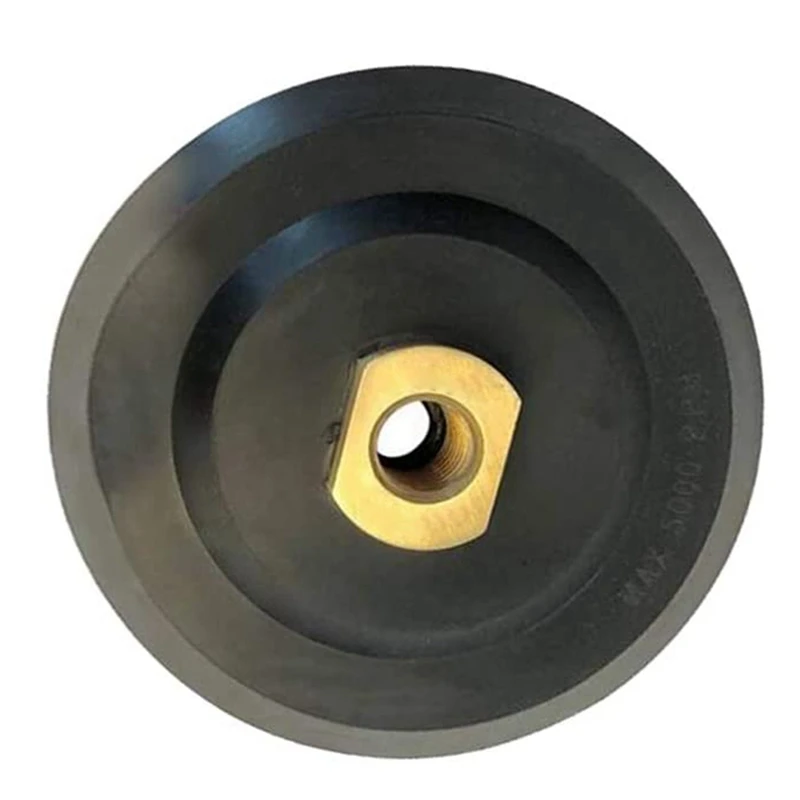 Rotary Backing Pad Rubber Back Support Polishing Pads Rubber Grinding Head Disc 5/8Inch -11 Thread