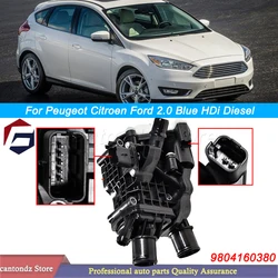 Car Thermostat & Housing Replacement For Peugeot Citroen Vauxhall Ford 2.0 Blue HDi Diesel 9804160380 9849443980 1876476 2264810