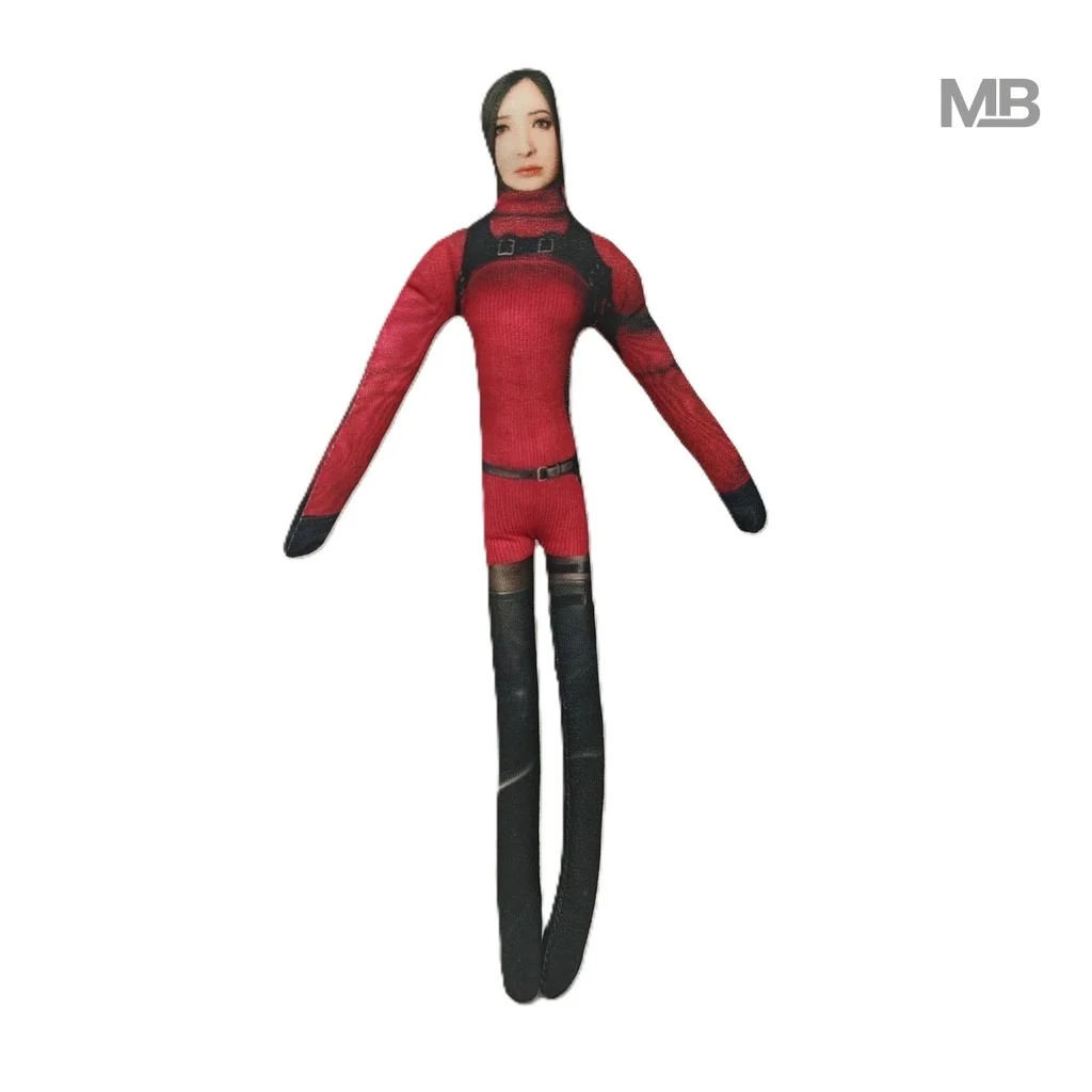 Leon Kennedy Ada Wong Plush Doll Bendable Wire Skeleton Posable Flat Figure Game Character Cosplay Accessories Kawaii Gifts Fans