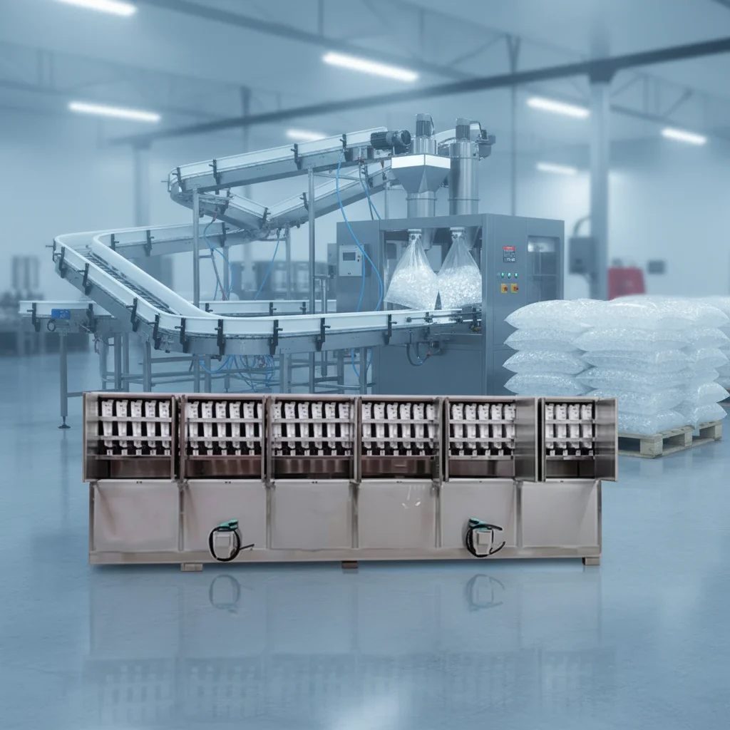 Leading Manufacturer Industrial Cube Ice Machine System 2t 3t 5t 10t Stainless Steel