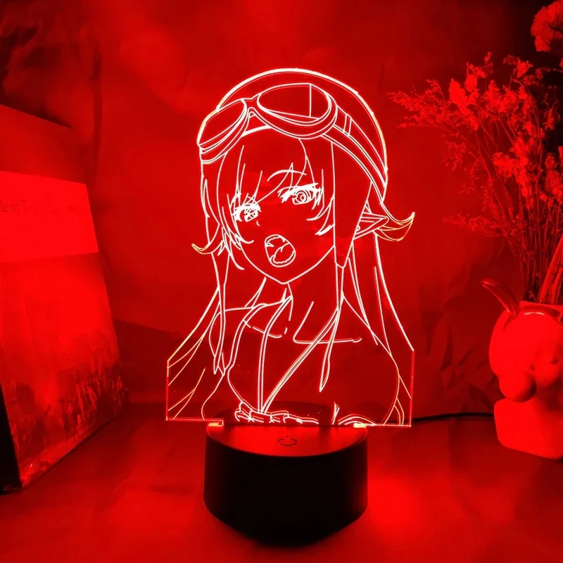 Oshino Shinobu Figurine Nightlight 3d Anime Lamp Hentai Girl Cute Room Decoration Kawaii Friends Bedroom Decor