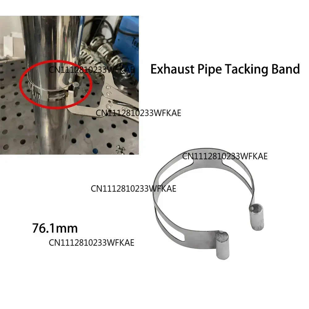 Exhaust Pipe Tacking Band Clamp-On Stainless Steel For Welding And Fabrication Positioning Belt 3 