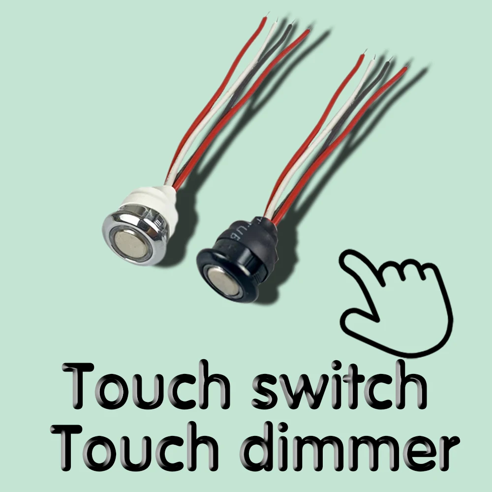 LED dimmer 5V12V 24V touch sensor control switch button control dual memory function LED strip bed wall cabinet stepless dimming