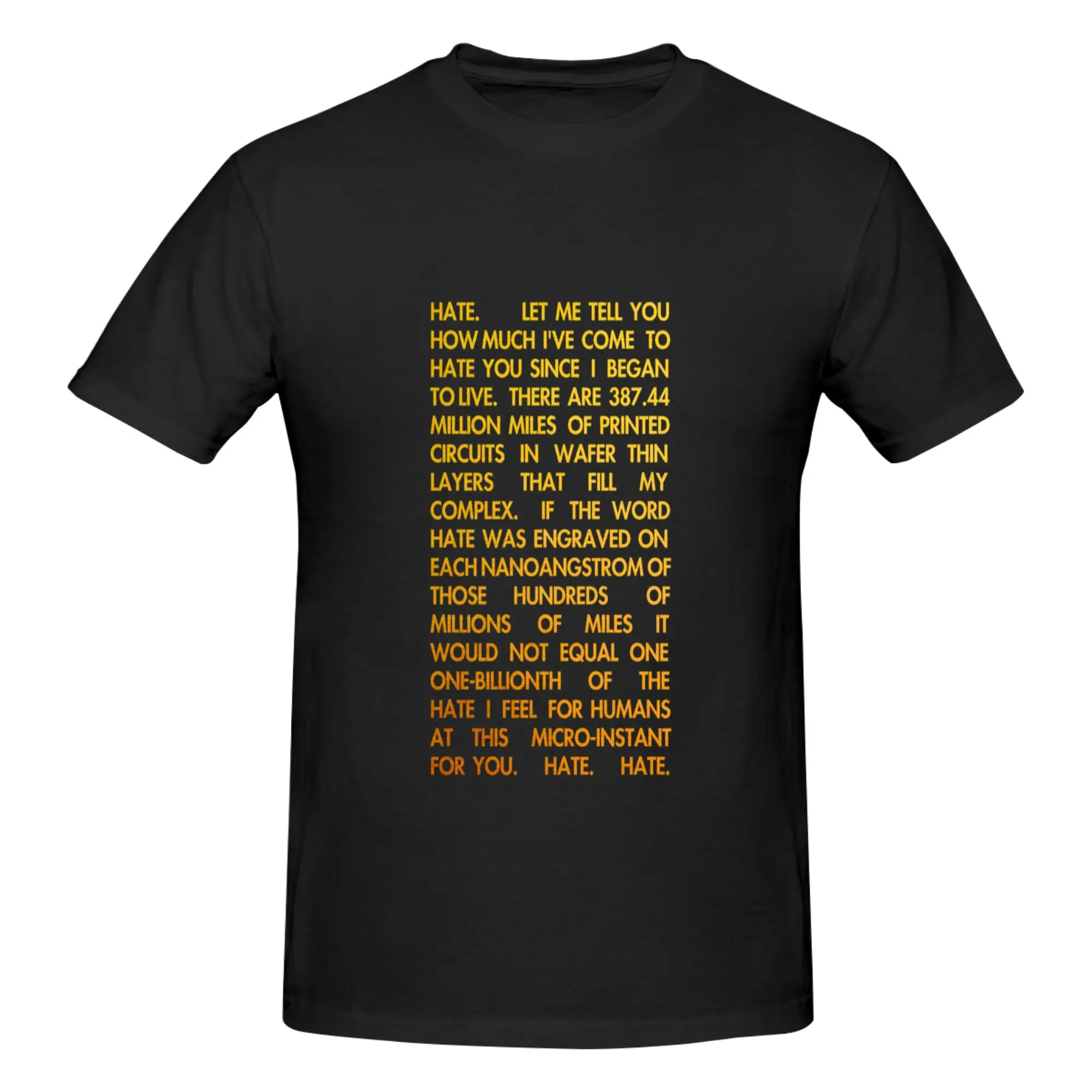 Funny Am Speech  Men's Printed T-Shirt Unisex T shirtManga