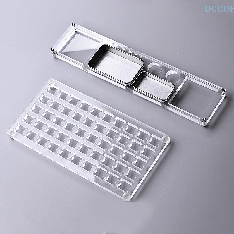 Lubricating Tester Plate Mechanical Keyboard Switch Tester Base DIY Tool Acrylic Lube Modding Station For Keyboard