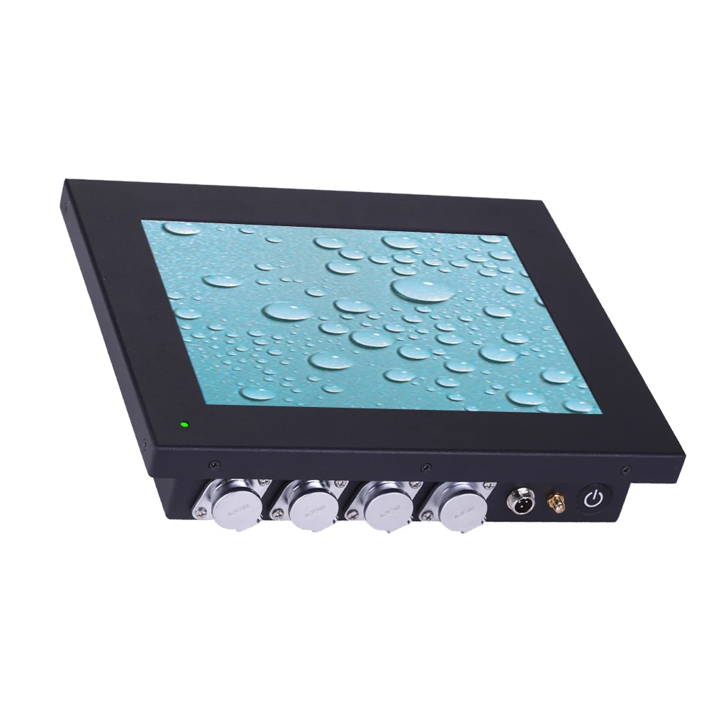 10.4 inch wall mounted N2800 Fanelss IP65 waterproof industrial touch screen panel pc