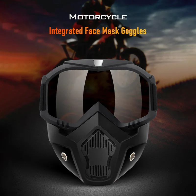 Outdoor Sport Windproof Mask Goggle HD Motorcycle Glasses Snowboard Eyewear Riding Motocross Summer UV Protection Sunglasses