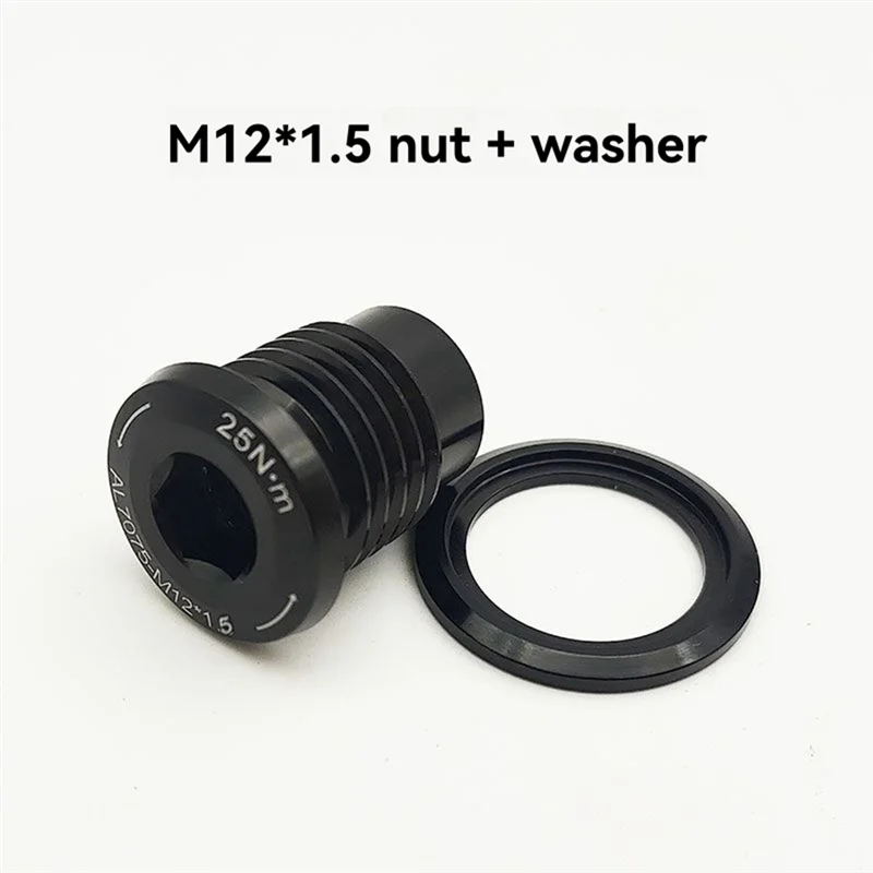 B48B-دراجة كرنك الذراع الترباس M12 غطاء المسمار كرنك الذراع الترباس كرنك الترباس الدراجات دراجة جزء #4