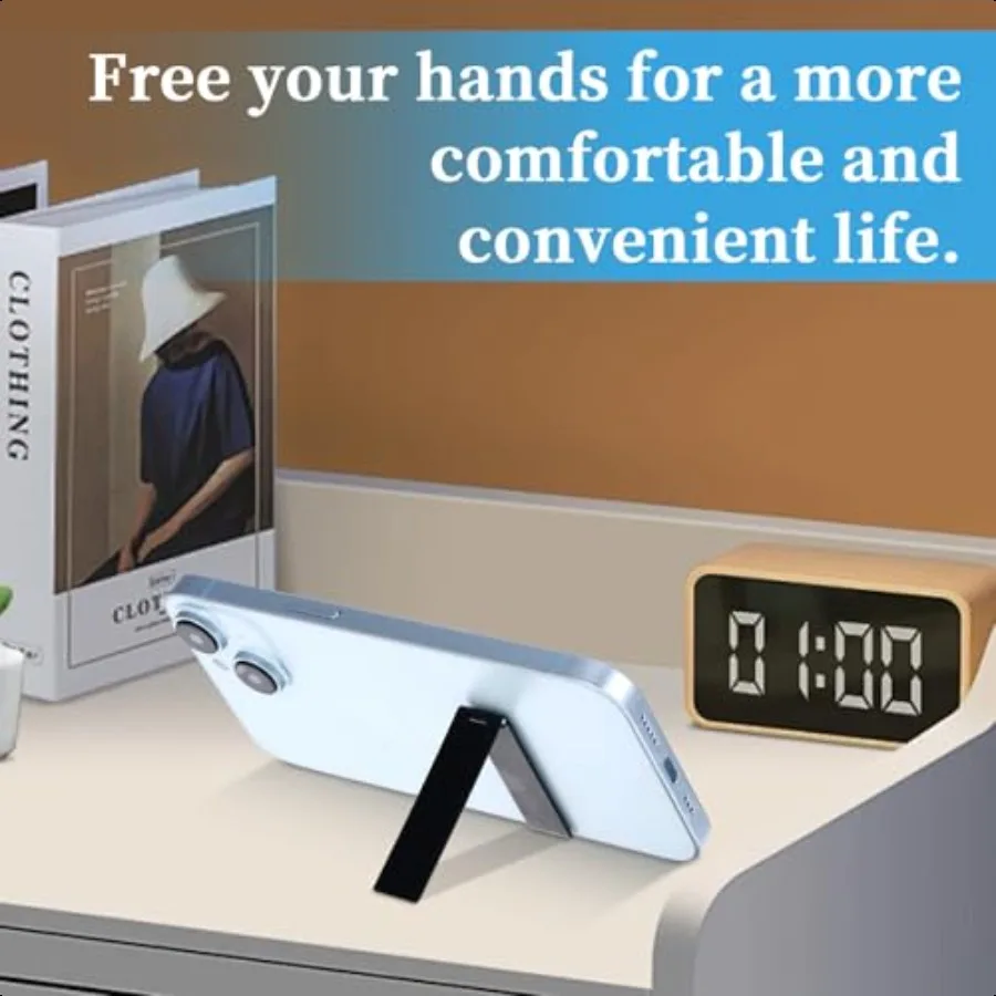 Attacco per cavalletto per telefono da 3 pezzi Cavalletto per telefono cellulare ultrasottile Attacco per cavalletto per telefono cellulare in lega regolabile nera per Mobi