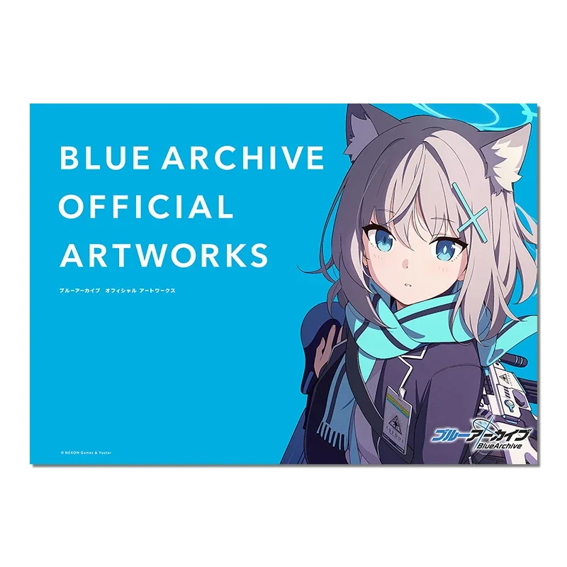 Japanese Campus Beauty Girl Style Game Blue Archive Official Settings Art Collection Characters and Weapons Painting Album