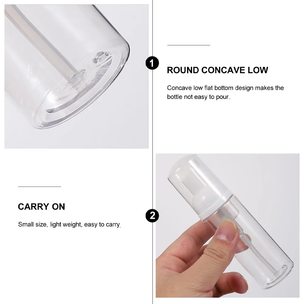 

12Pcs Travel Foaming Bottles 50ml Empty Pump Dispenser Refillable Soap Shampoo Shower Gel Foaming Bottle Empty Soap Bottle