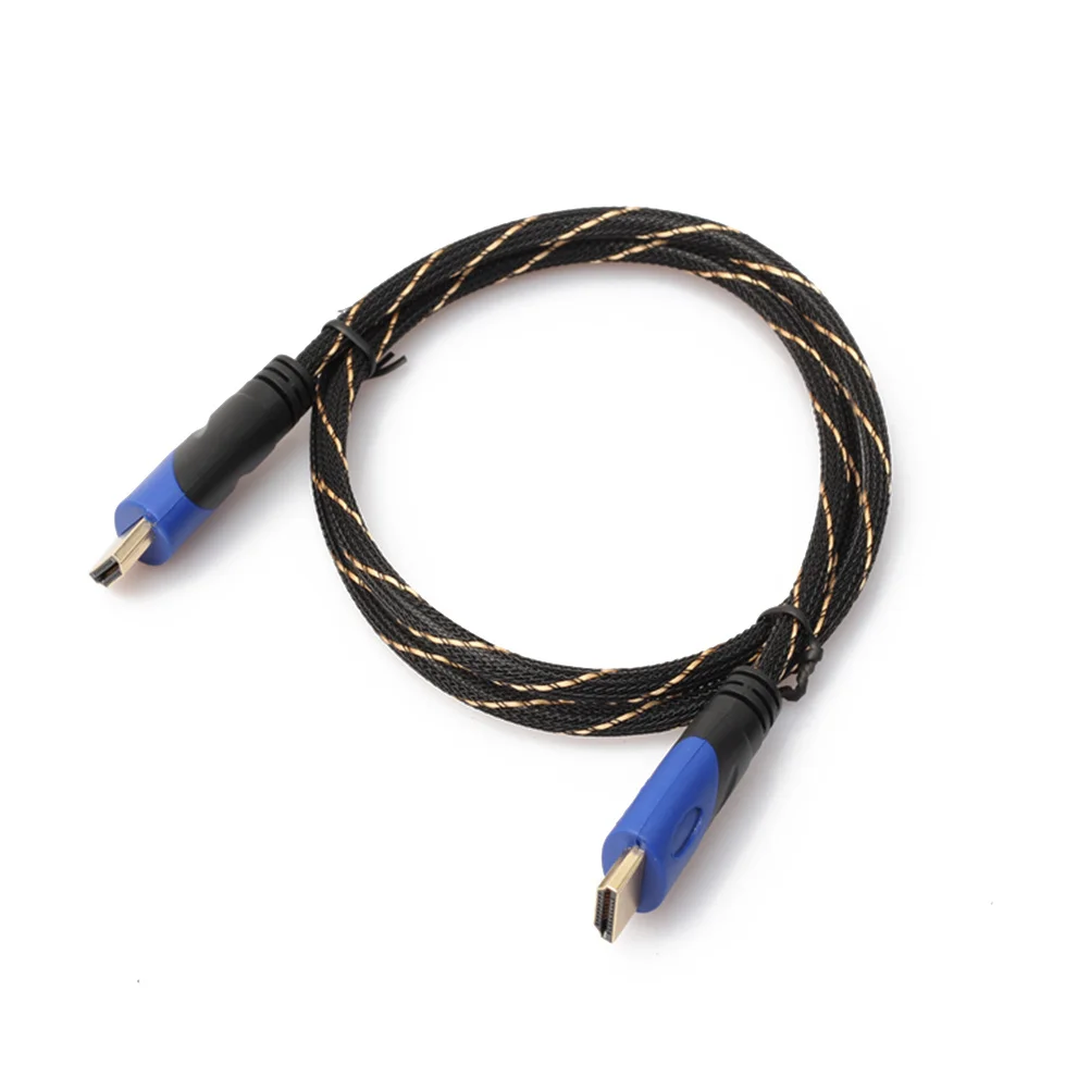 

5M Braided Cable V1.4 Shielded 1080P 720P 3D Audio Video Cable For Hdtv Multiple Sound Formats Rfi Emi Protection