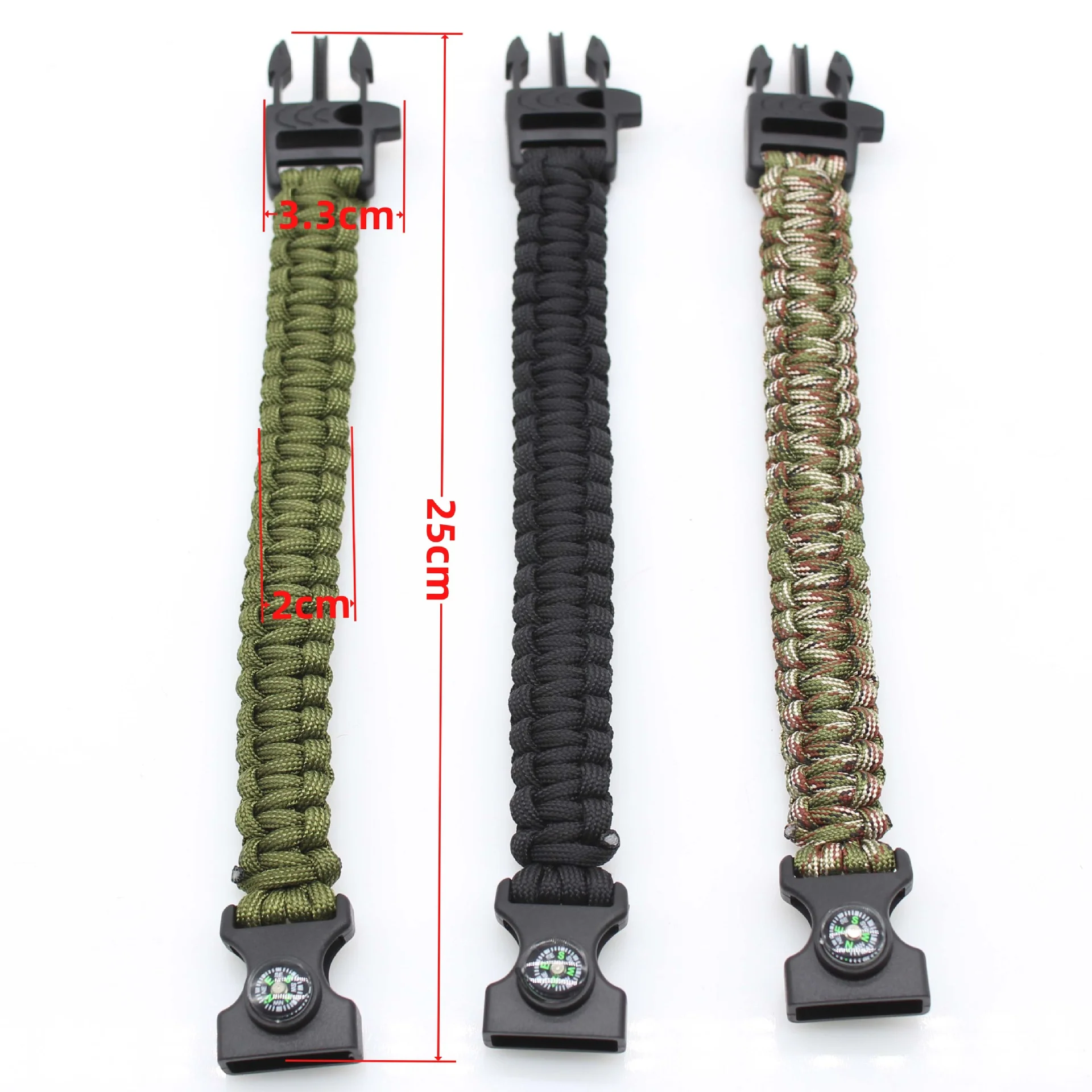 Umbrella rope bracelet, multifunctional woven bracelet, seven core umbrella rope,  wilderness adventure bracelet