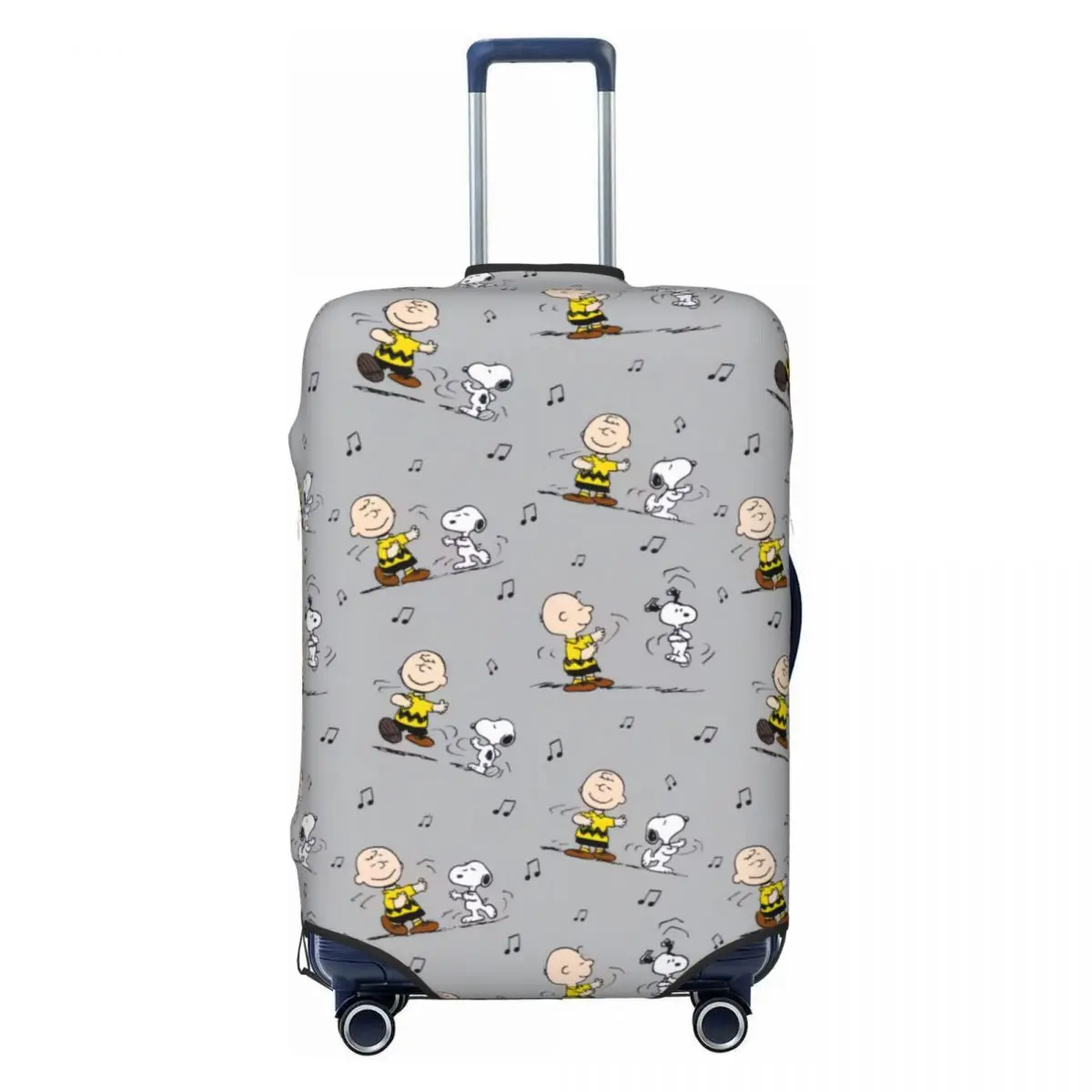 

Snoopy Dance Suitcase Cover Washable Beagle Dog Luggage Covers Protector for 18-32 inch