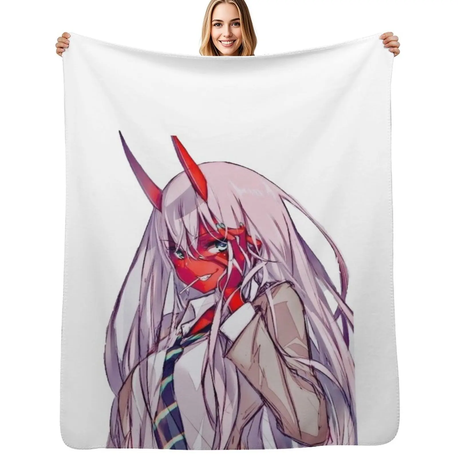 

zero two Throw Blanket Men's Soft Warm Throw Blanket for Couch