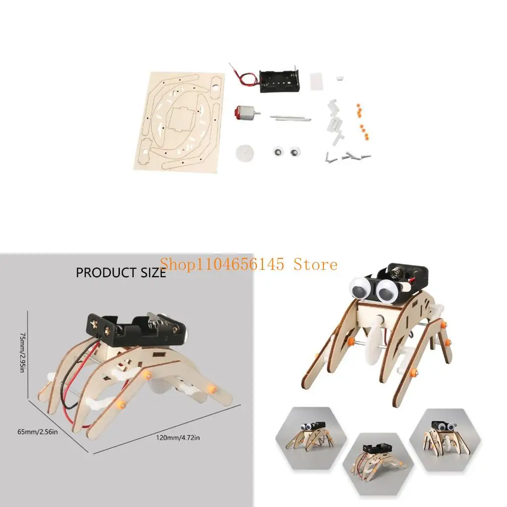 5asd Kids Educational Science Project Wooden Insect Device DIY Assembly Physics Learning Creative Experiment