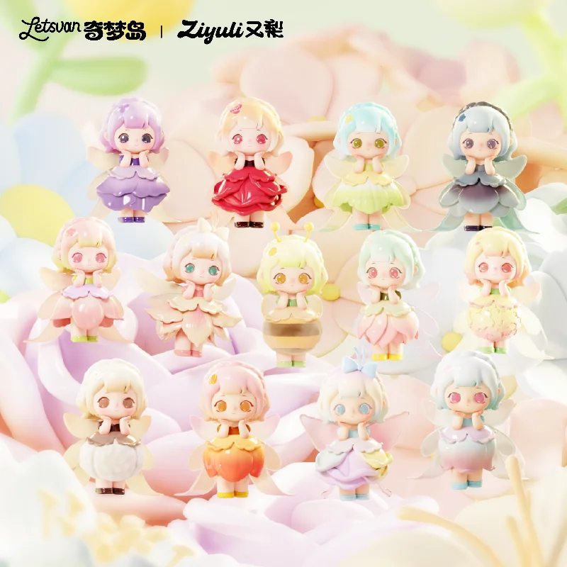 

Letsvan ZIYULI Flower Spirit Whisper Series слепая коробка милая аниме-фигурка модель Коллекционная игрушка в подарок для девочек на день рождения