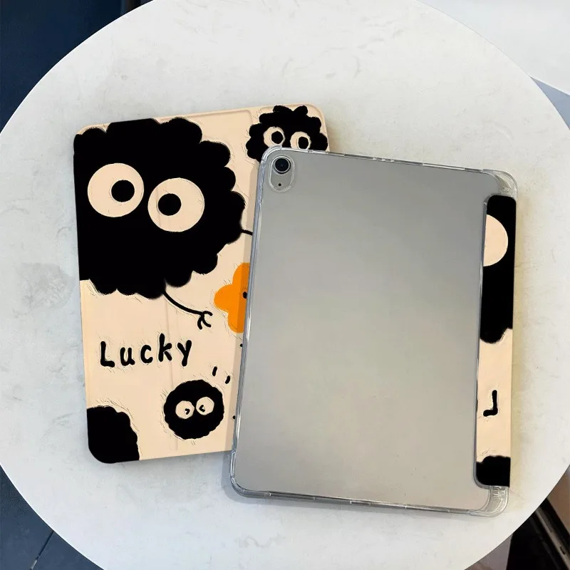 

Смарт-чехол с милыми угольными шариками для iPad 10-го поколения 2021 года 10,2, чехол 2022 Air 5-го 4-го Pro 11 2-го 3-го 4-го Ipad Mini6 8,3