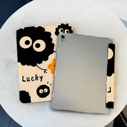 Cute Coal Balls Smart Cover for 2021 10.2 7/8/9 Generation IPad 10th Gen Case 2022 Air 5th 4th Pro 11 2nd 3rd 4th Ipad Mini6 8.3