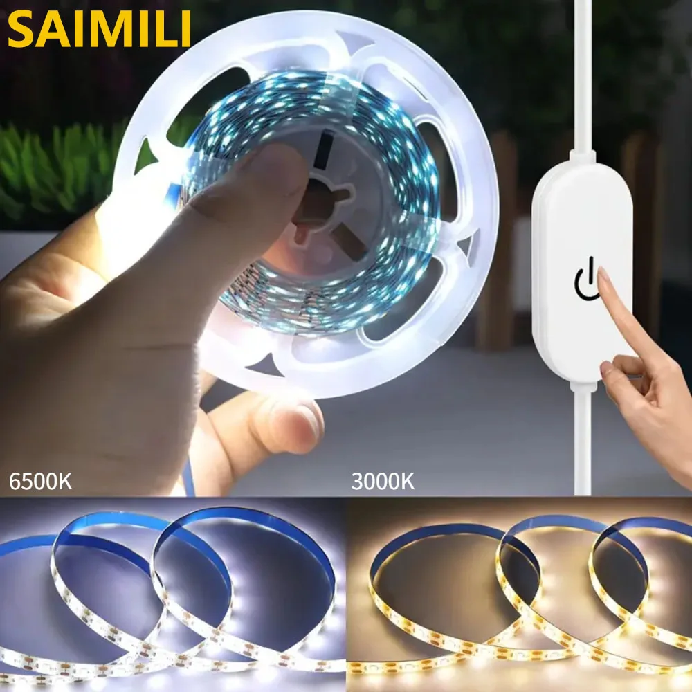 LED-stripverlichting met aanraakschakelaar USB 2835SMD LED-lamp Stijlvol lint Flexibele decoratieve verlichting Slaapkamerdecoraties