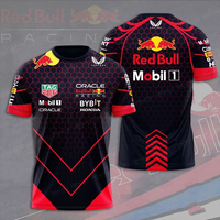 Summer Men's T-shirt Outdoor Sports Jogging Fitness Training Quick Drying Breathable Cycling Suit Short Sleeved Red Bull Tops