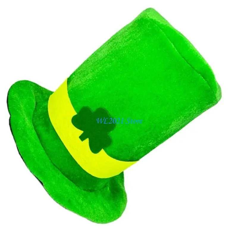 قبعة مهرجان G5GC Clovers قبعة خضراء مريحة للمناسبات الثقافية وأغطية الرأس للحفلات
