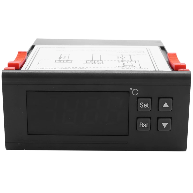 Imagem -04 - Controlador de Temperatura Digital com Sensor Ntc Saída do Relé do Termostato30-300 Graus Rc114m 4x 220v 30a