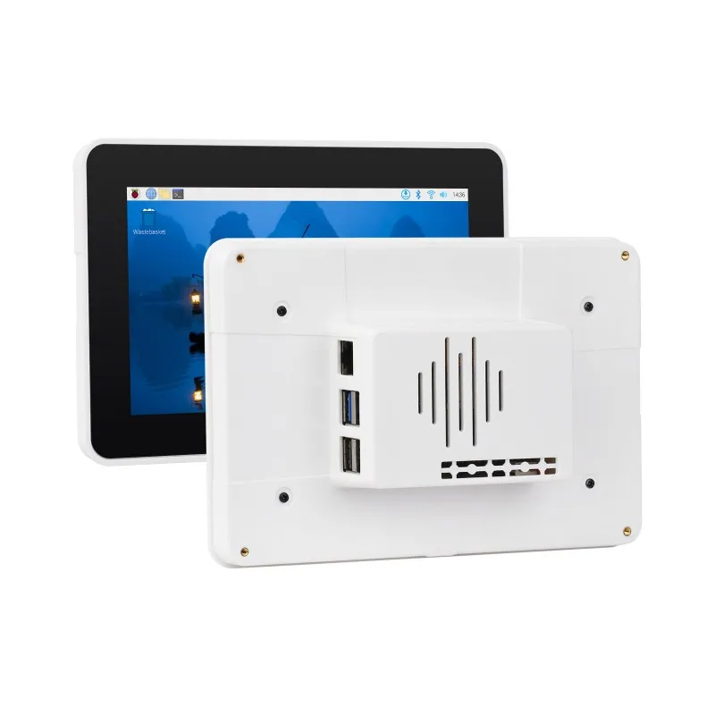 Waveshare  Protective Case For Raspberry Pi 7inch Touch Display 2 And Raspberry Pi 5, Compatible With Multiple 7inch Screens, Su