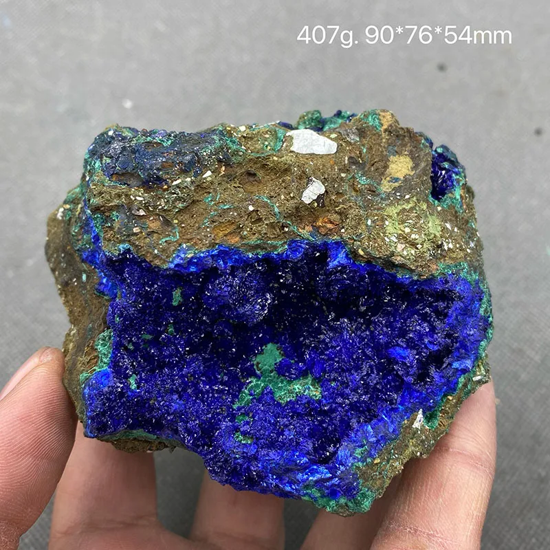 Natural beautiful Azurite and Malachite symbiotic mineral specimen crystal Stones and crystals Healing crystal