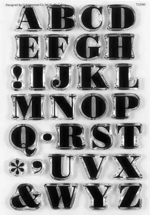 Word  Clear Stamp  Cutting Die Seal For DIY Scrapbooking Clear Stamp Sheets A7259